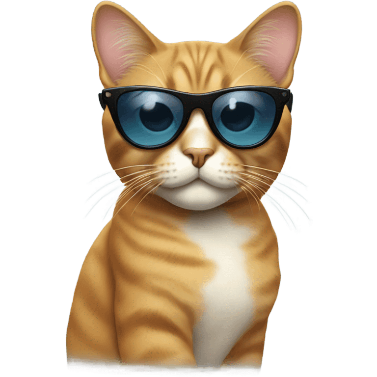 Cat with sunglasses emoji