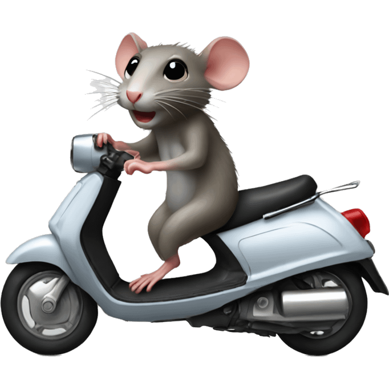 rat on a moped emoji