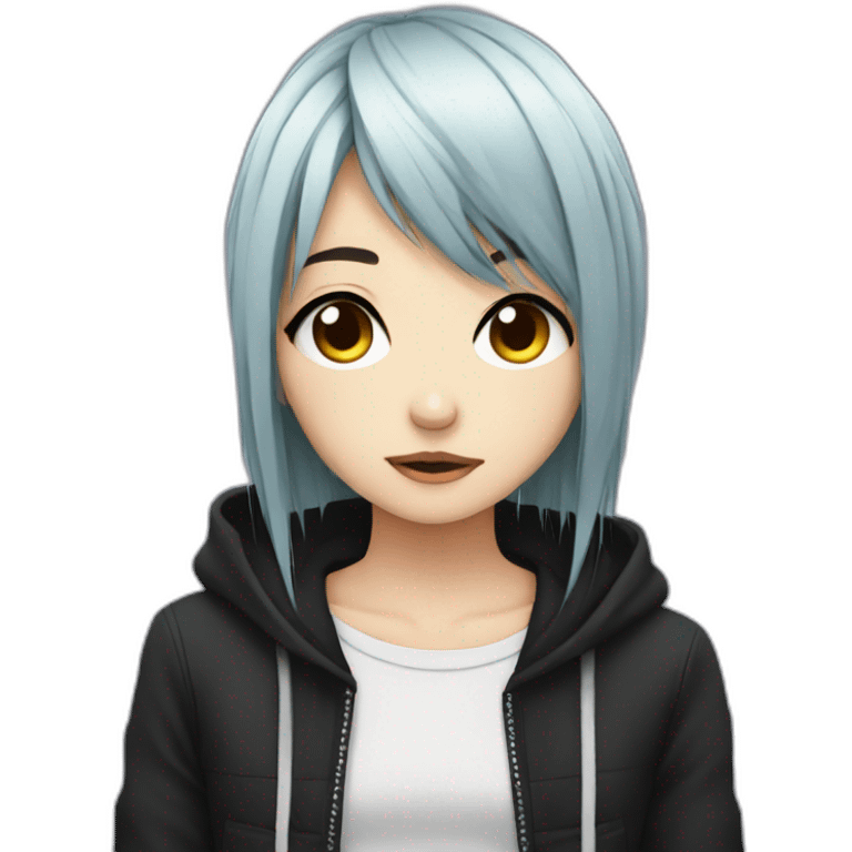 Emo Anime girl emoji