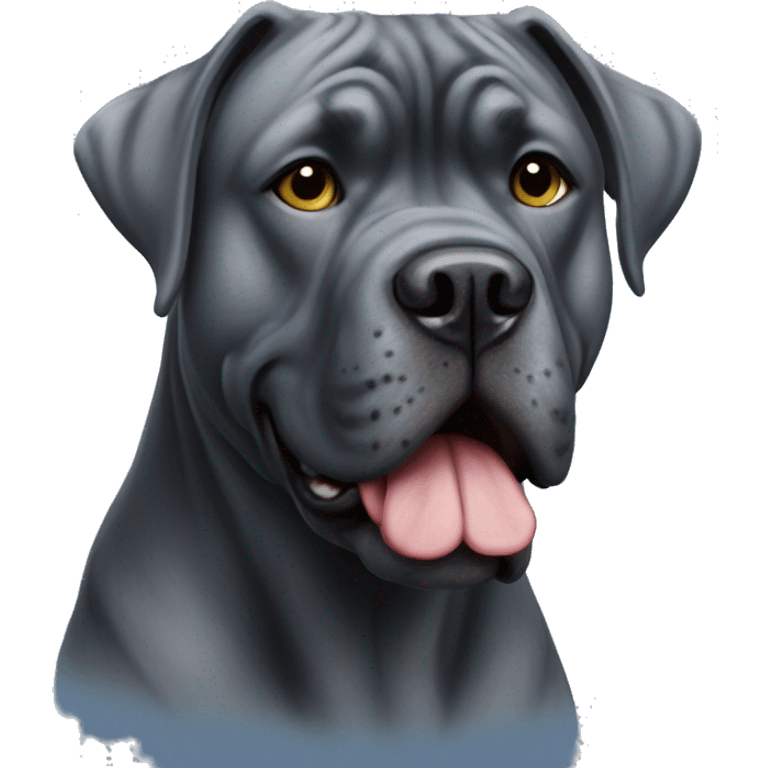 Blue brindle cane corso emoji