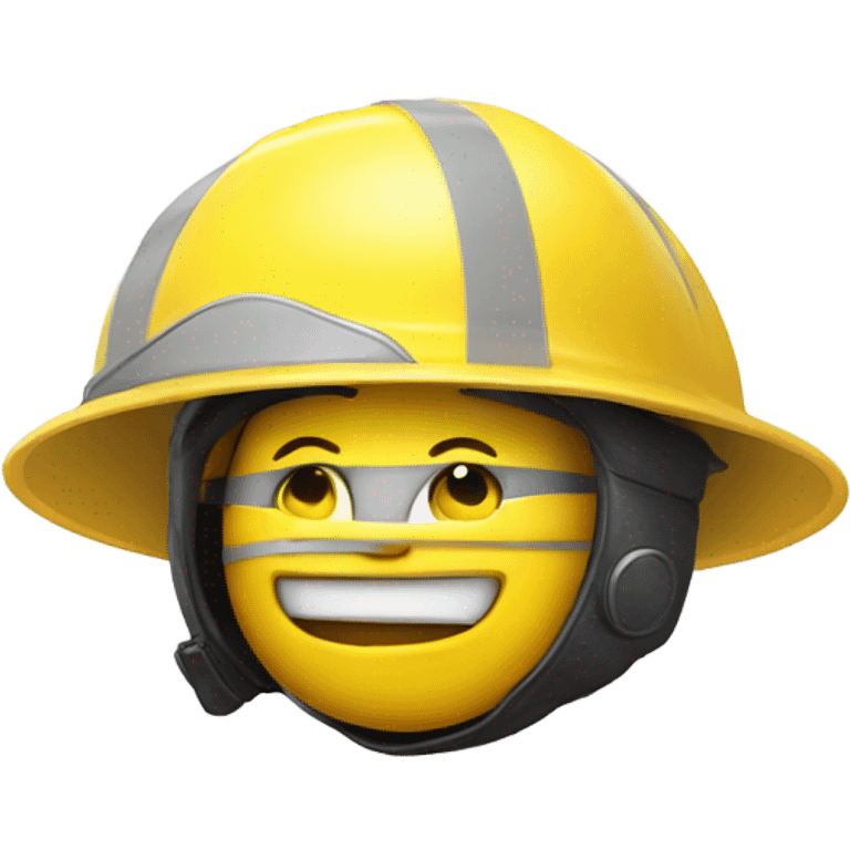 Special needs emoji with helmet emoji