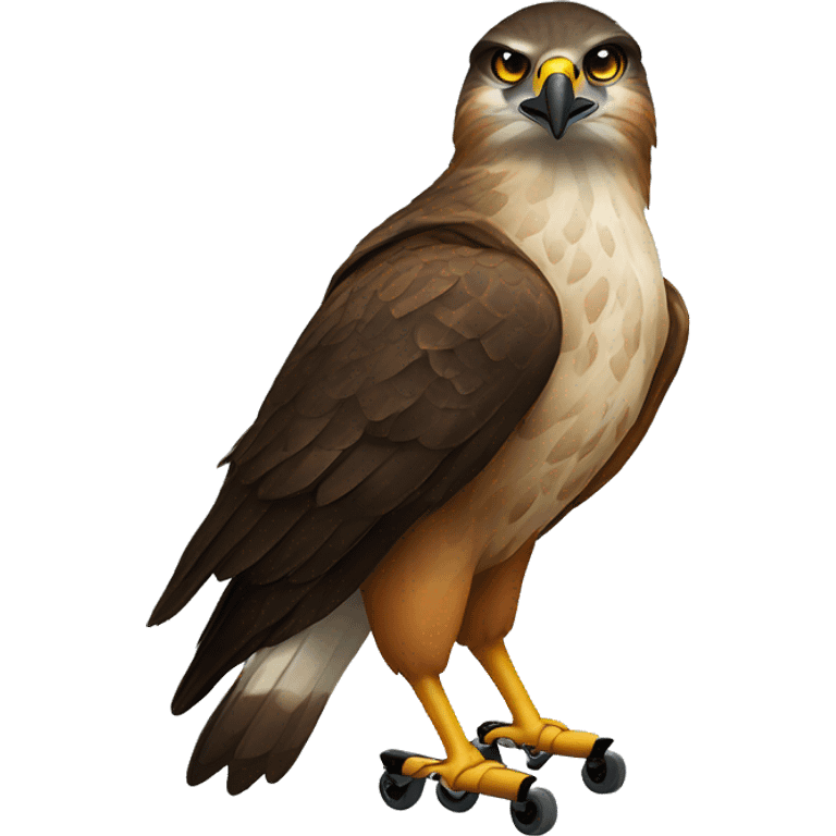 hawk and hockey emoji