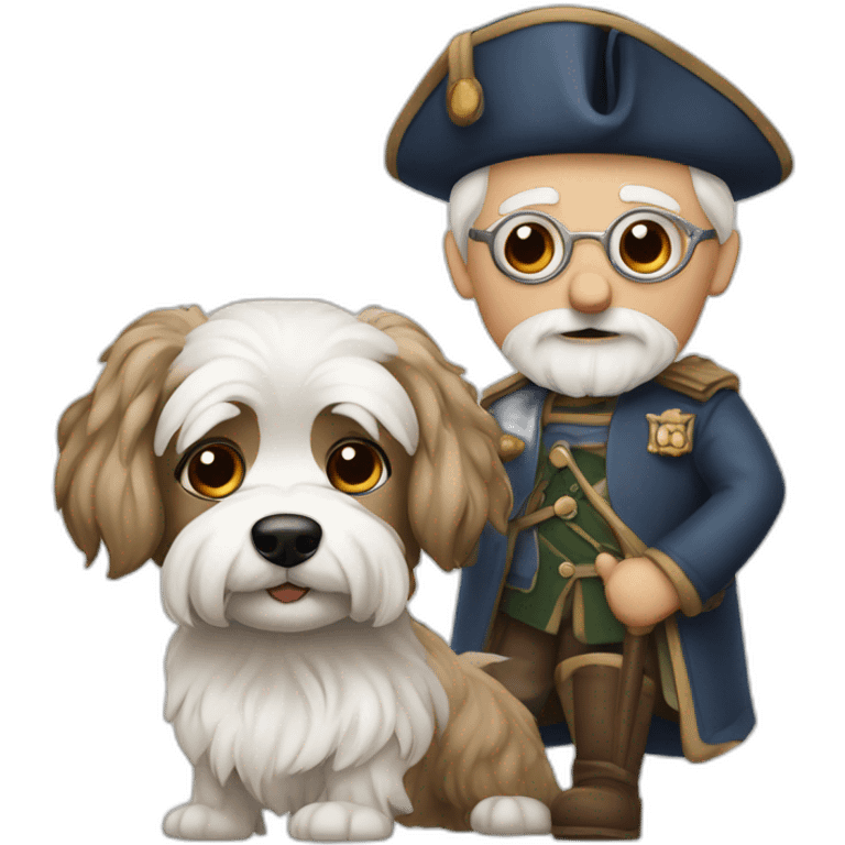 Blind old Scot with Maltese terrior emoji