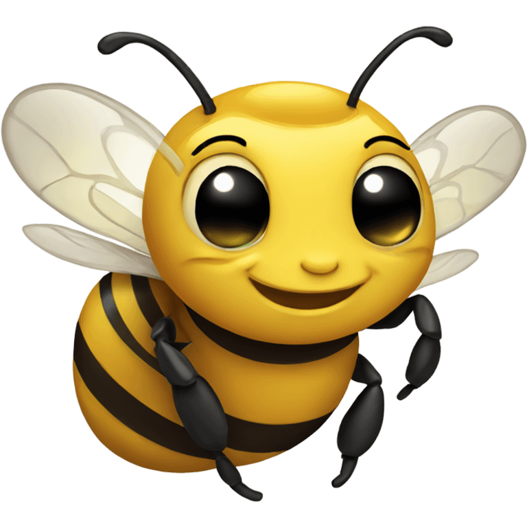 Bee smiling emoji