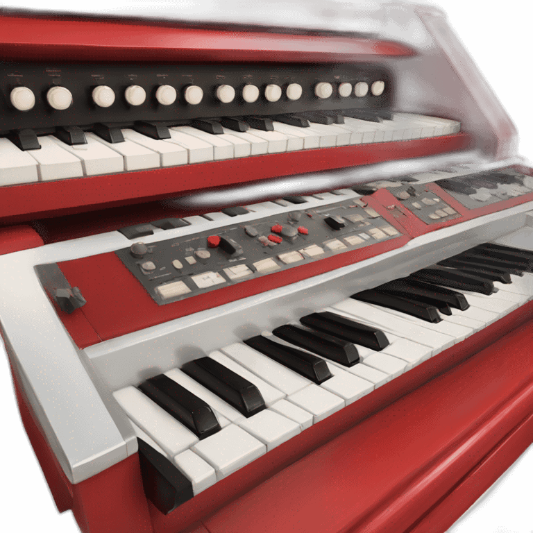 Red Vintage Farfisa Organ emoji