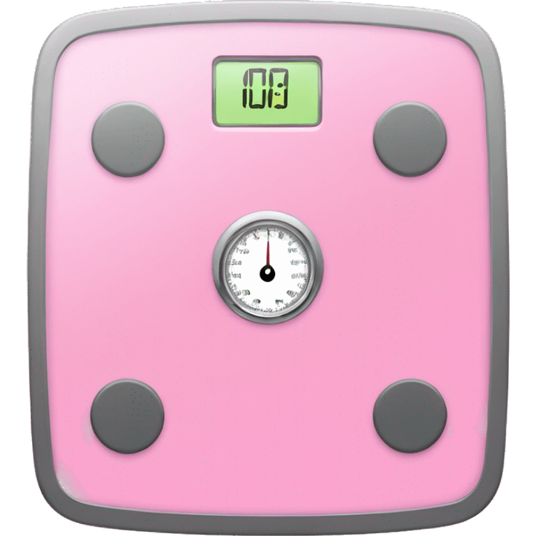 Pink body weight scale  emoji