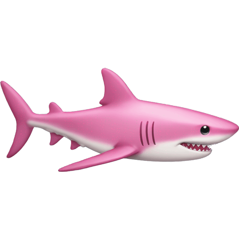 Pink shark  emoji