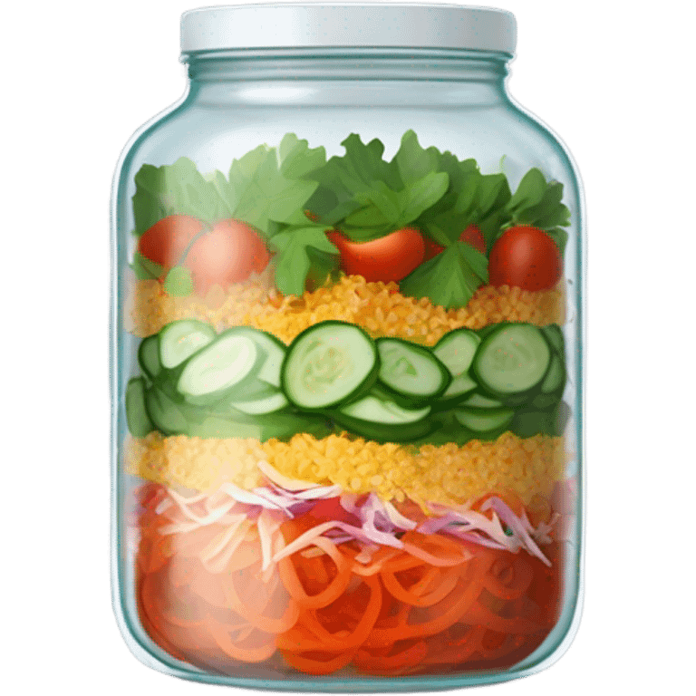 salad in a jar emoji