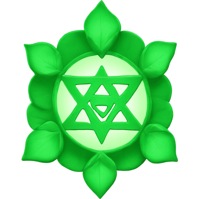 Green heart chakra symbol 4 emoji