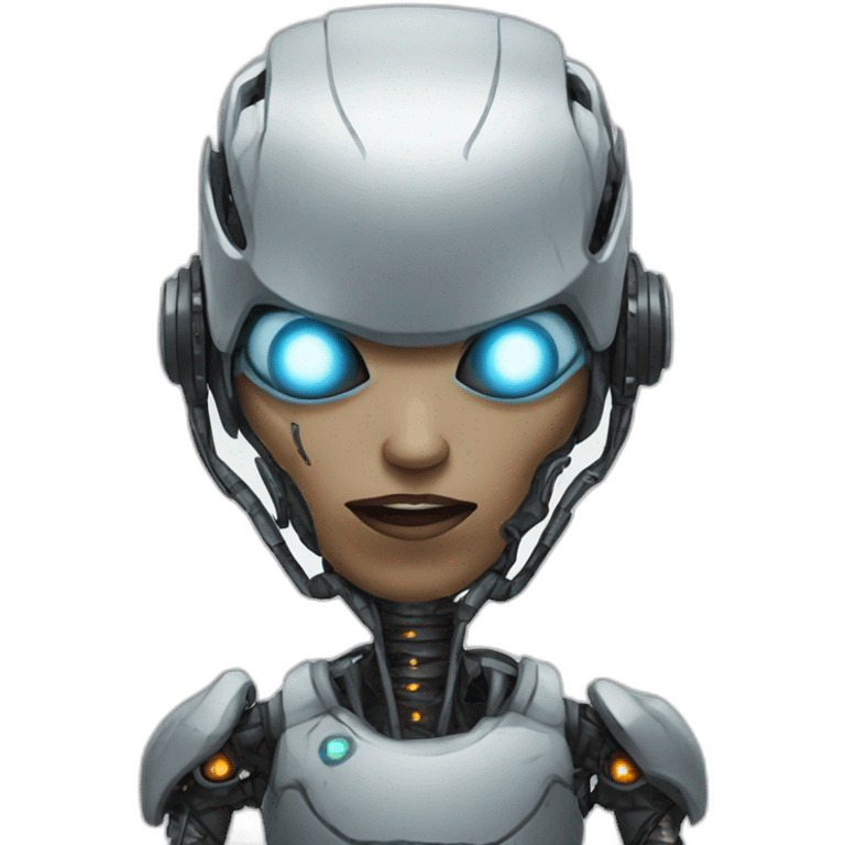 scary cyborg emoji