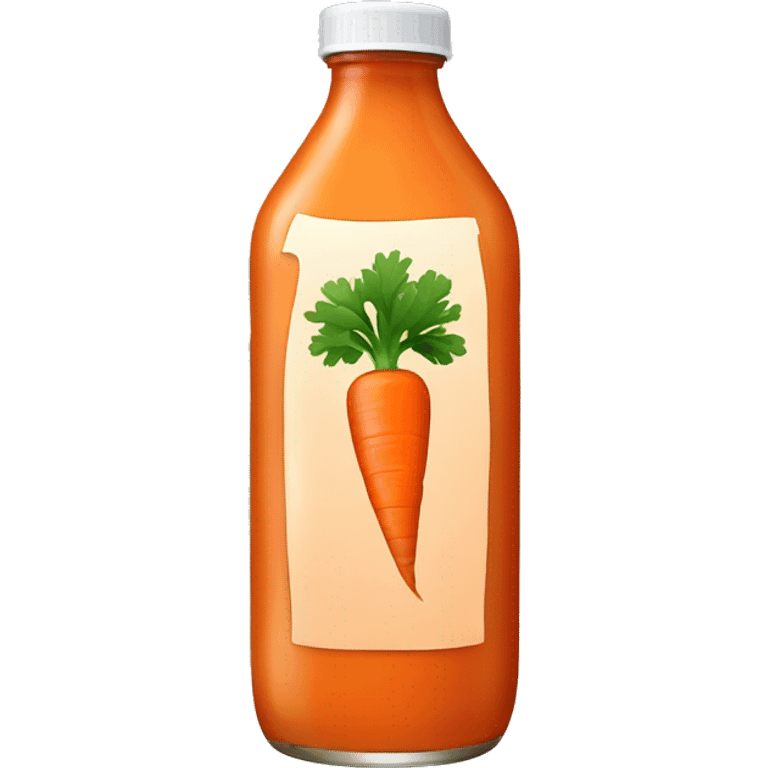 a bottle of carrot juice emoji