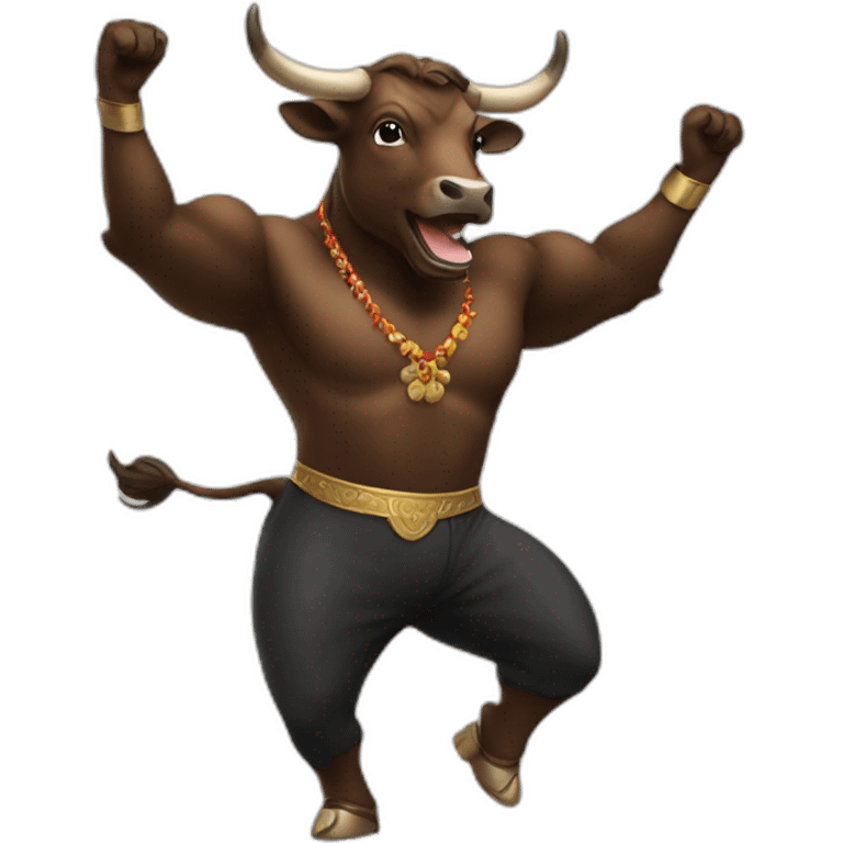 bull dancing emoji