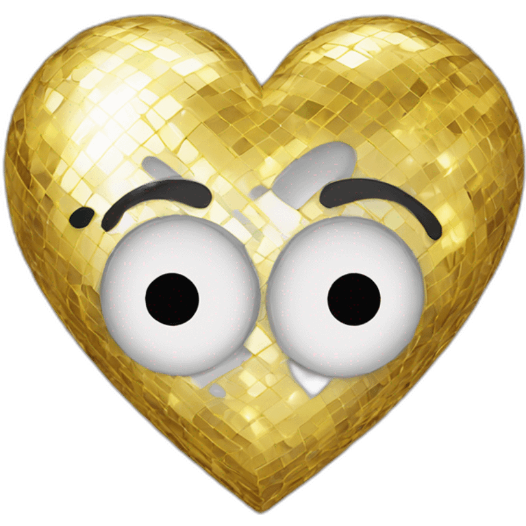 Disco heart emoji