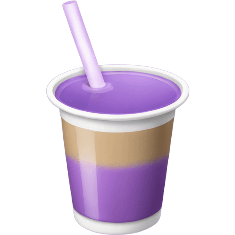 Purple milk tea emoji