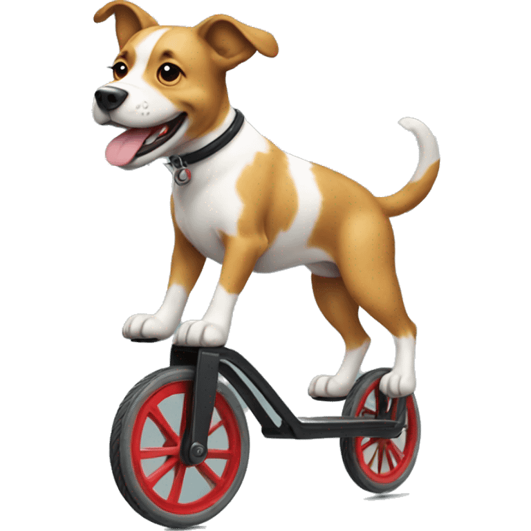 Dog on a unicycle emoji