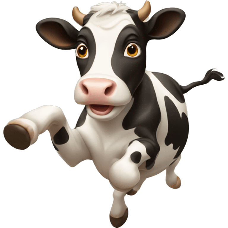 jumping cow emoji