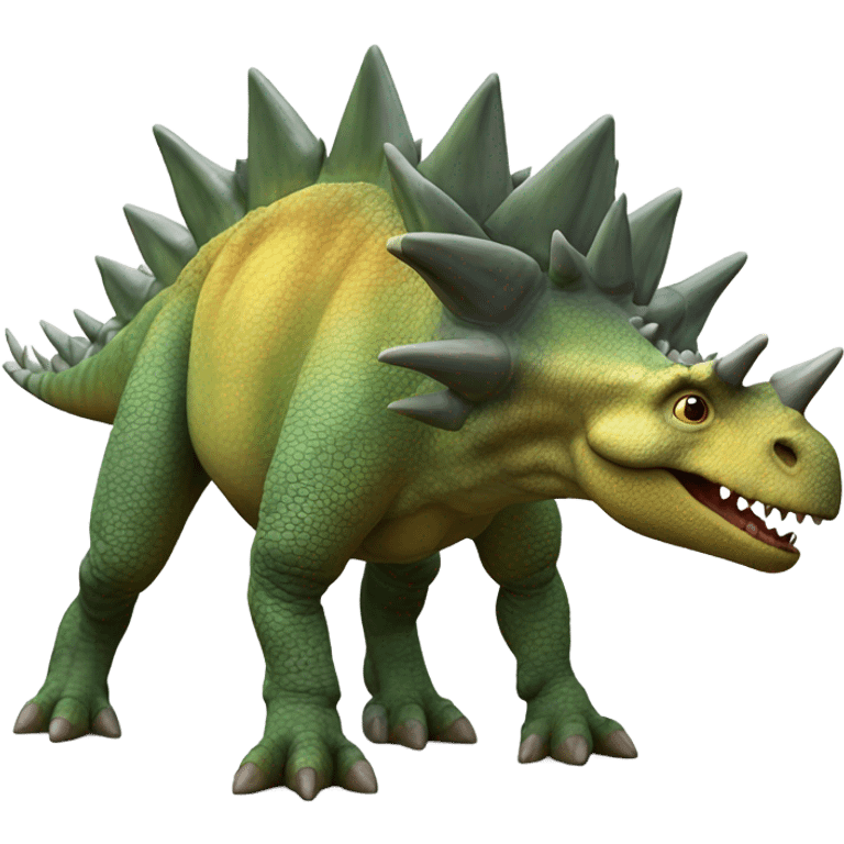 highly realistic Stegosaurus  emoji