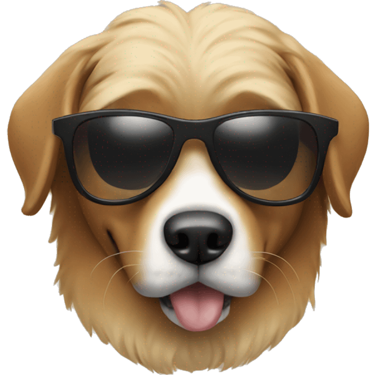 Dog wearing shades emoji