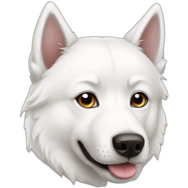 White Husky emoji