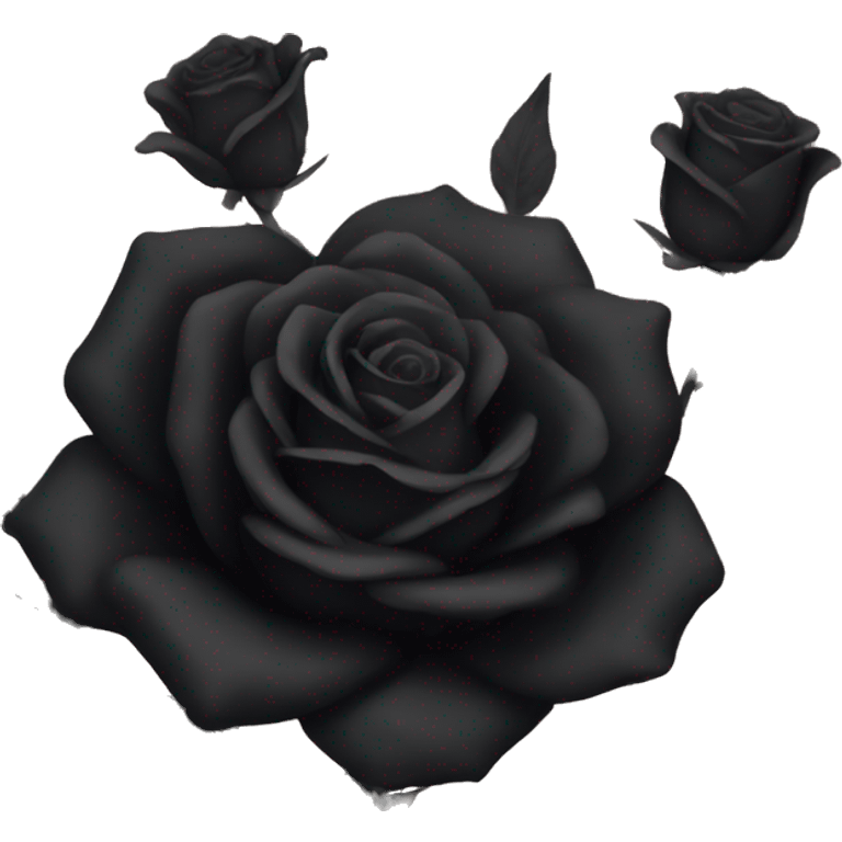 Black roses emoji