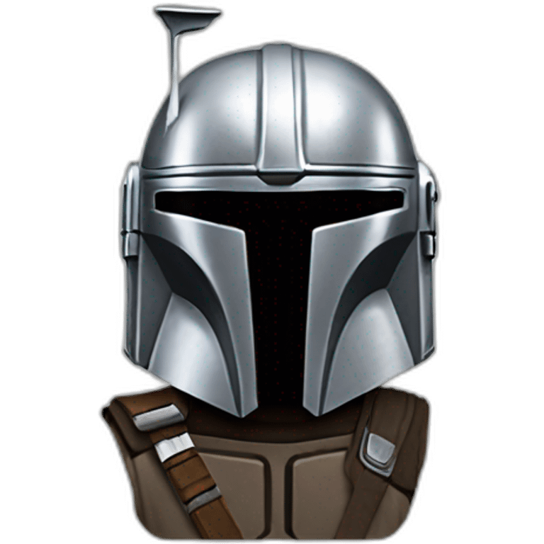 the silver mandalorian emoji