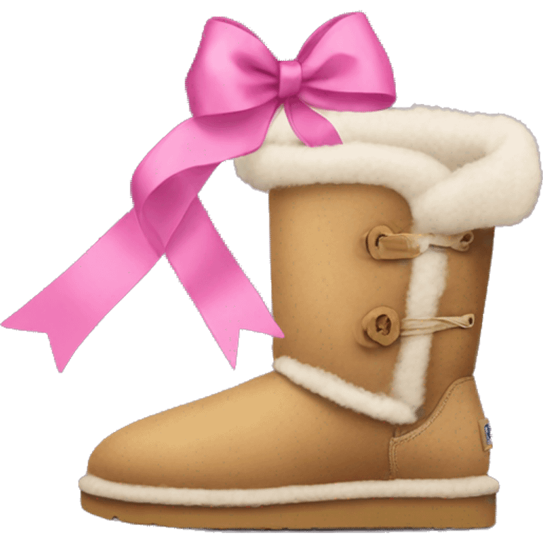 Uggs with ribbon emoji