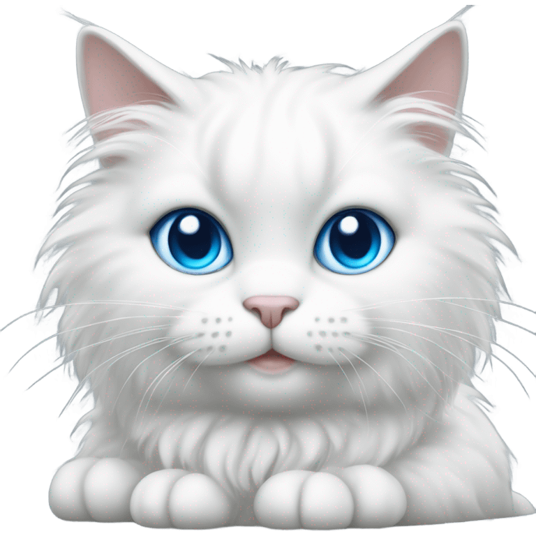 Cat white emoji