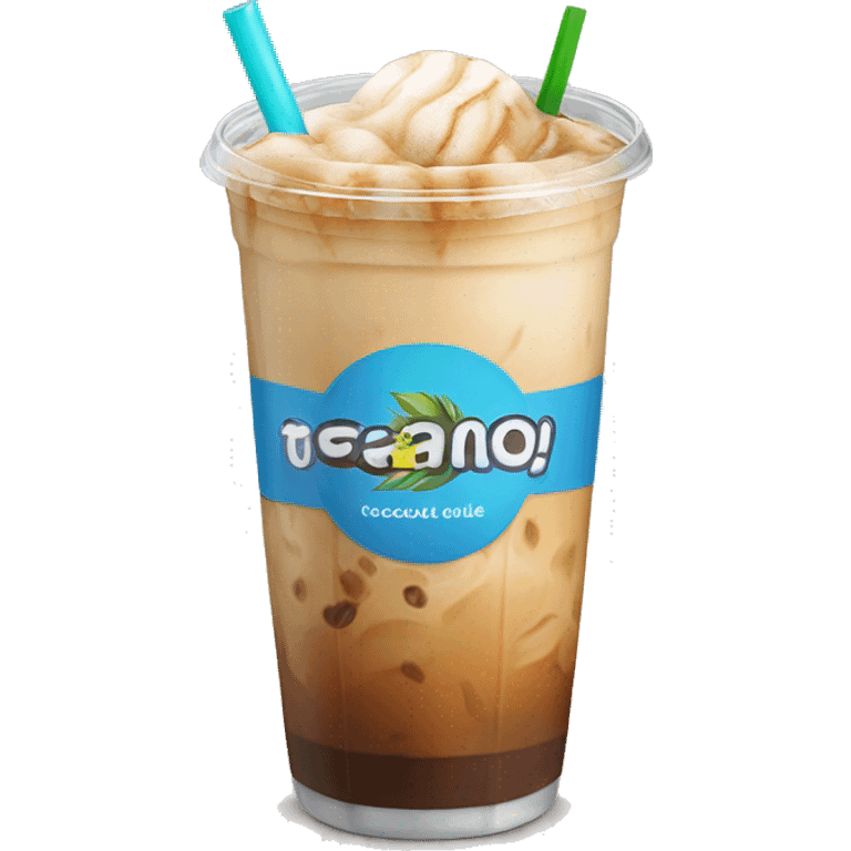 coconut water iced coffee  emoji