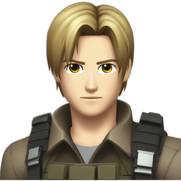 Leon S Kennedy from Resident evil emoji