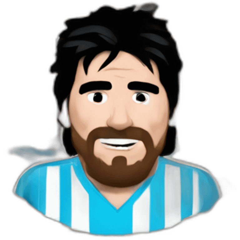 maradona-messi-gol emoji