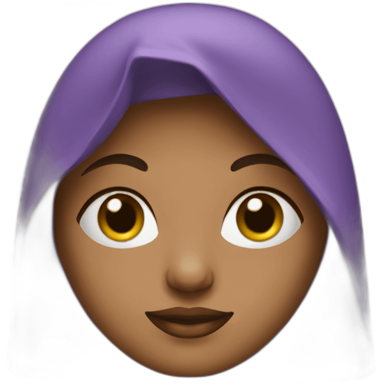 purple veiled woman emoji