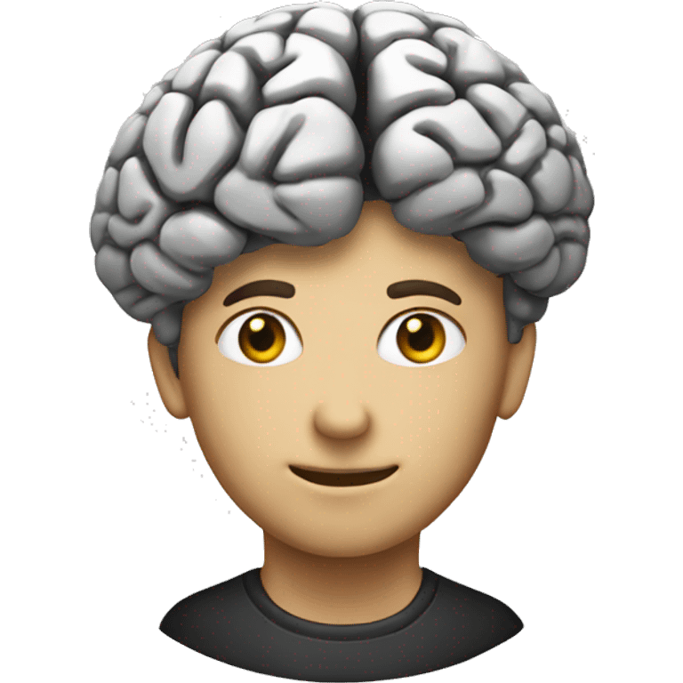 brain grey black  emoji