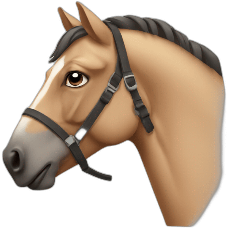 a tired horse emoji