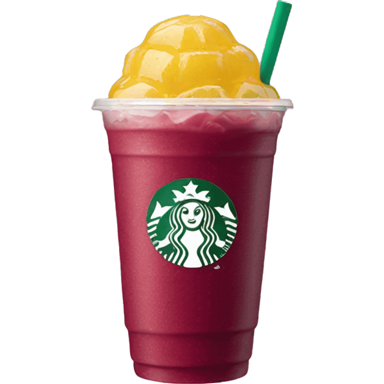 strawberry lemonade açaí starbucks emoji