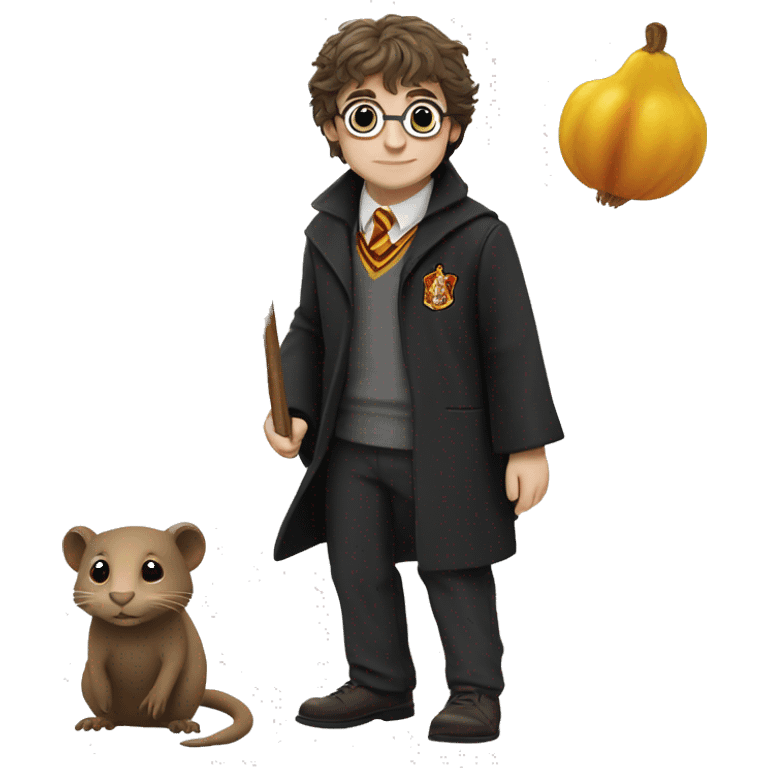 Harry Potter y una nutria emoji