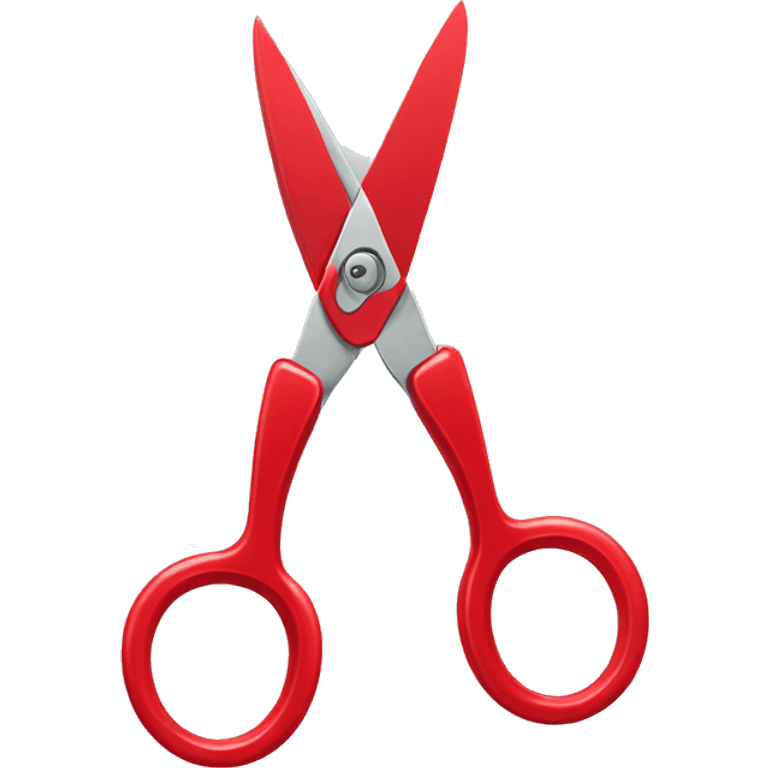 Cherry red scissors emoji