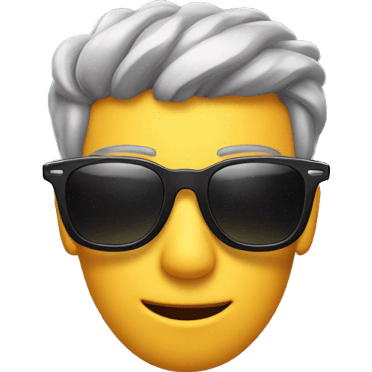 sunglass emoji with airpods emoji