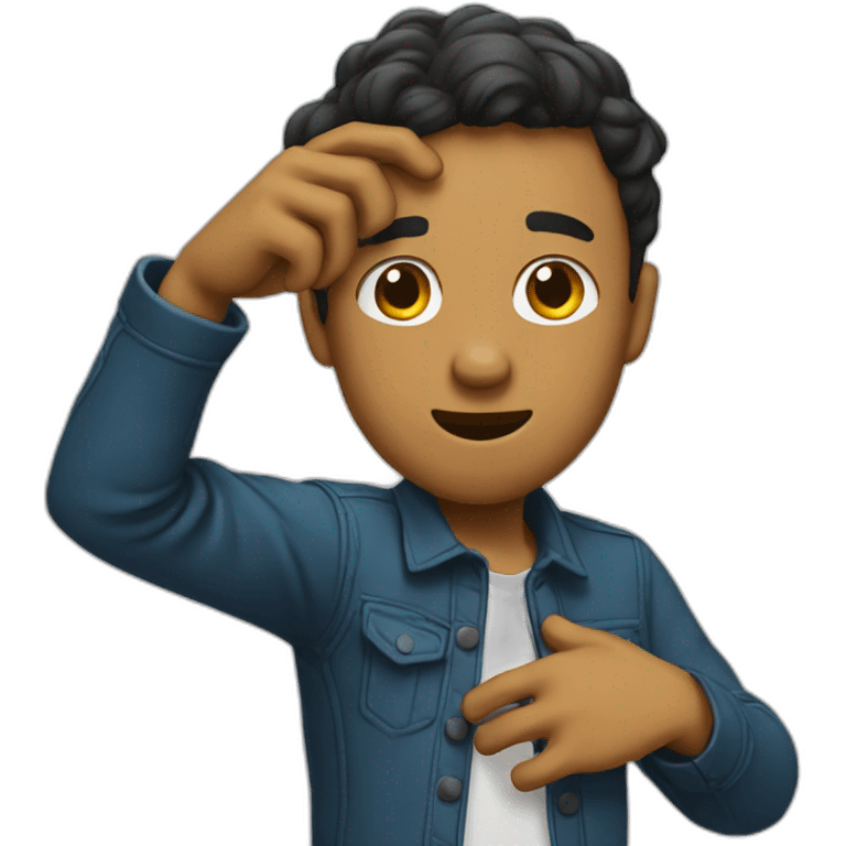 homme qui dab emoji