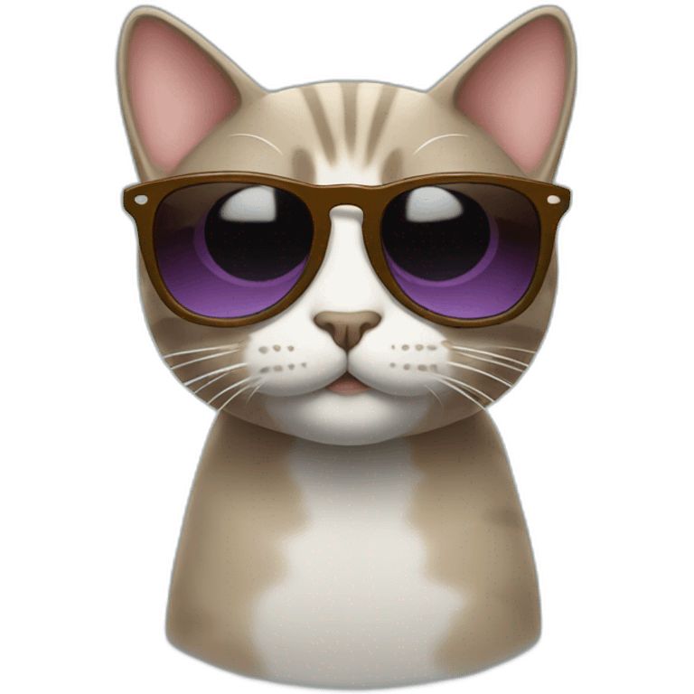 Cat with sunglasses emoji