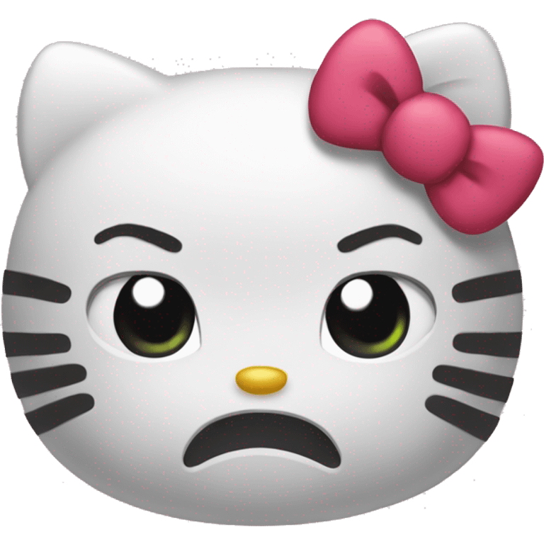 hello kitty is angry emoji