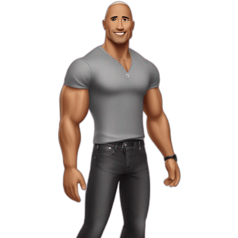 The rock barbie emoji