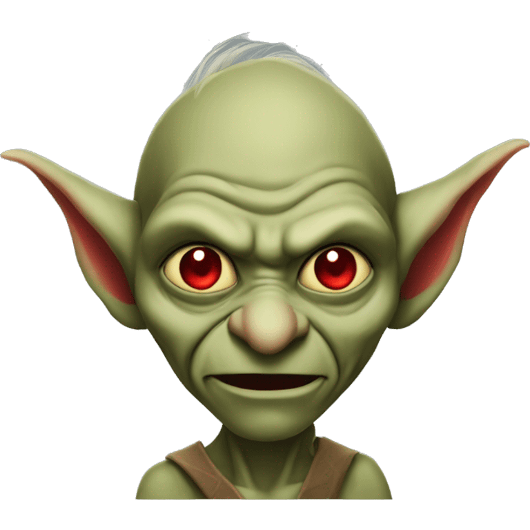 goblin with red eyes and long ears emoji