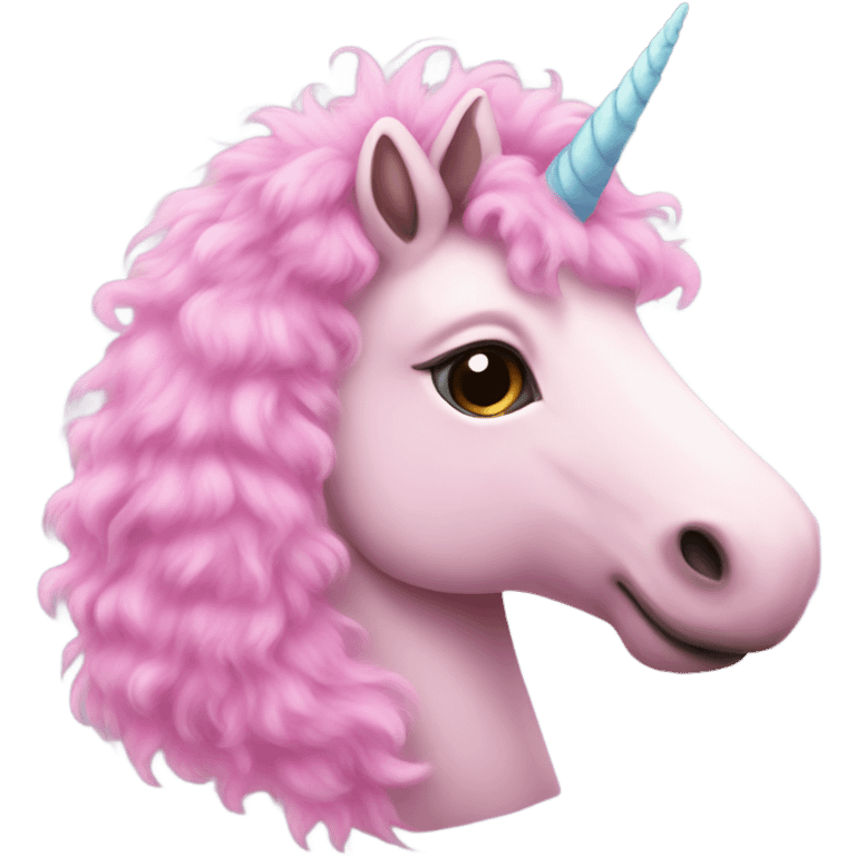 pink fluffy unicorn emoji