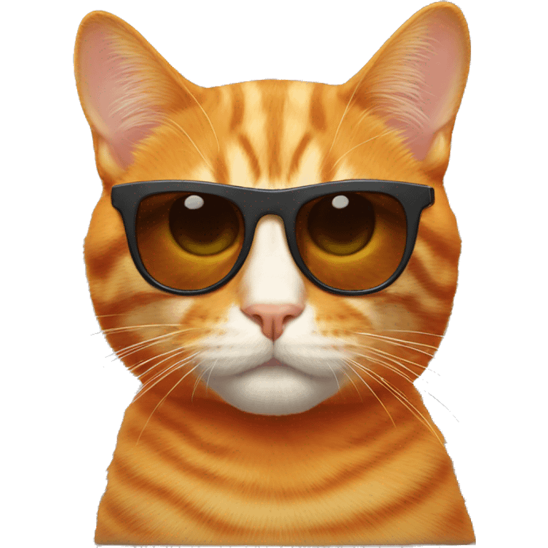 orange cat with sunglasses emoji