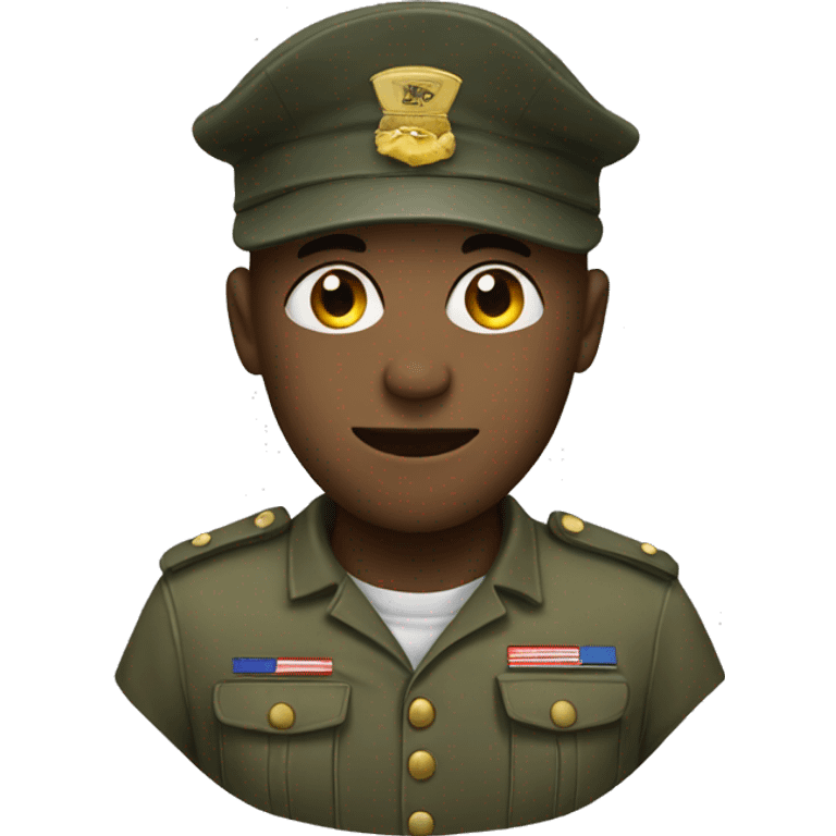 Soldier wearing hat emoji