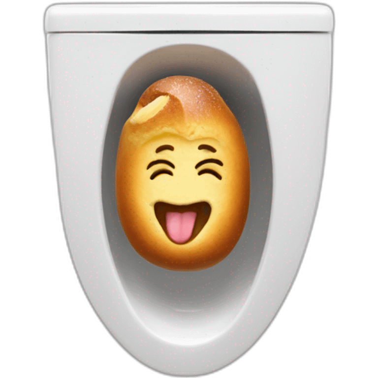 brioche in the toilet emoji