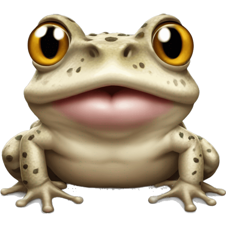 Toad sticking tongue out emoji