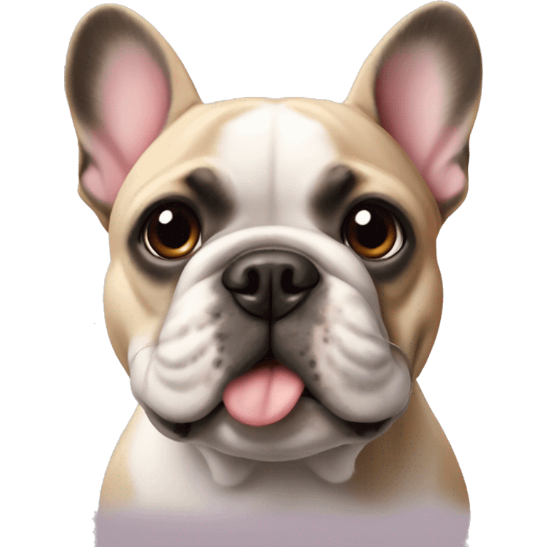 A French bulldog  emoji