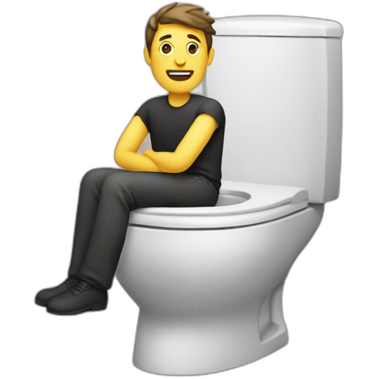 Man on a wc emoji