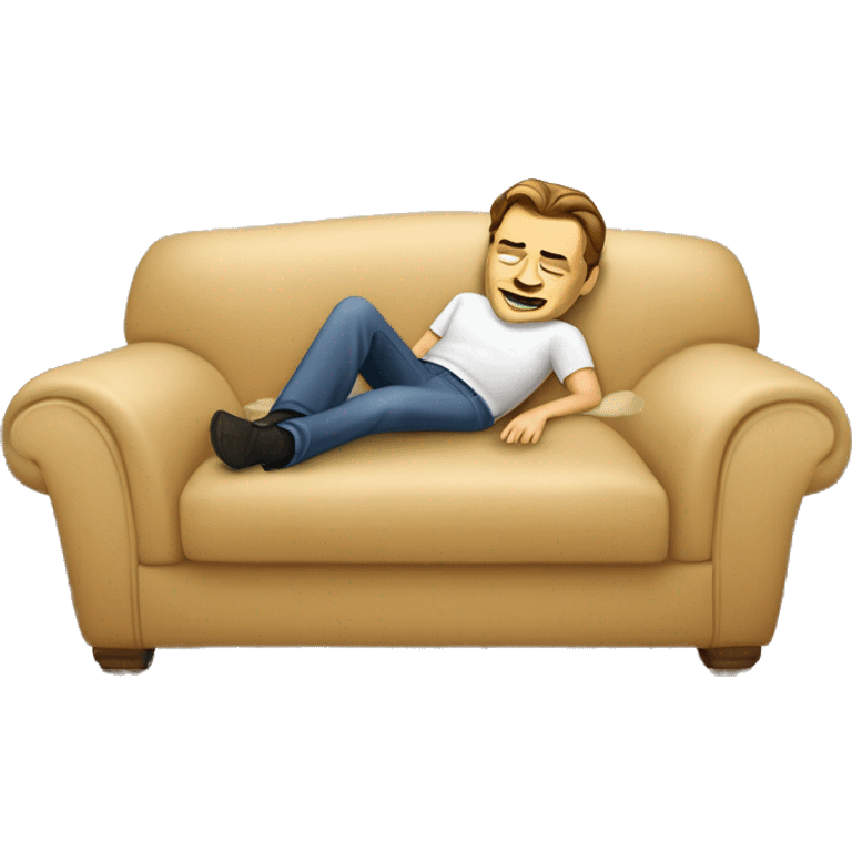 Leonardo di caprio laying in a comfy sofa  emoji